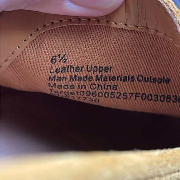 🍋 Real suede slip on loafers beautiful mustard yellow size 6.5 - Picture 8 of 13